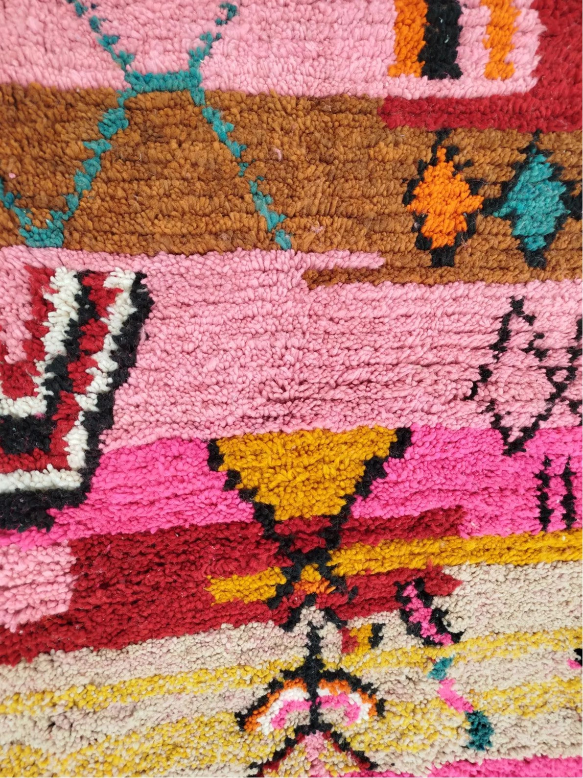 Pink Boujaad Berber Rug - Bloom